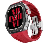 RVHAOODI Elastico della custodia in fibra in fibra di carbonio , per 44 mm 45 mm , kit mod a cinghia traspirato della custodia per orologi , per iwatch Series 8/7/6/5/4/SE Accessori di ricambio