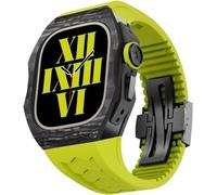 RVHAOODI Elastico della custodia in fibra in fibra di carbonio , per 44 mm 45 mm , kit mod a cinghia traspirato della custodia per orologi , per iwatch Series 8/7/6/5/4/SE Accessori di ricambio