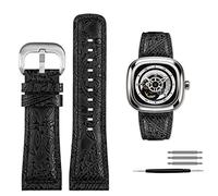 RVHAOODI Pour Seven Friday Q2/03/M2/M021/T2 Bracelet de montre en cuir véritable style vintage Diesel montre hommes bracelet en cuir de vache 28 m accessoires
