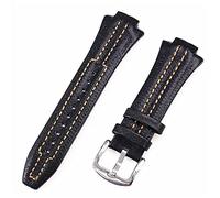 RVHAOODI Pour Sportura SNL029P2-SNL021P1 SNL595P2 SNL017P1 Bracelet de montre en cuir 27 mm x 15 mm bouche convexe