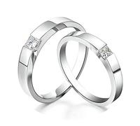 RVHAOODI RingsForCoulesMatchingRingringpt950platinumsimpleroundeternityEngagementWedding Band