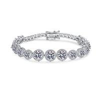 RVHAOODI Tennis di Moissanite 6/6.5/7/7.5 pollici D Diamond di colore per 925 tennis in argento sterling