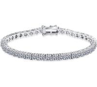 RVHAOODI Tennis di moissanite da 5 mm per 6/6,5/7 pollici D Colore 925 Diamond Sterling Diamond Wo