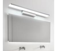RVHAOODI Wall Lamps Lights LED Bathroom Mirror Indoor Above Mirror Modern Long Decorative Aluminium for Vanity Bedroom Living Room (Black-Warm Light 41cm)
