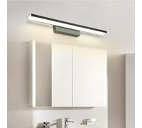 RVHAOODI Wall Lamps Lights LED Bathroom Mirror Indoor Above Mirror Modern Long Decorative Aluminium for Vanity Bedroom Living Room (Black-Warm Light 41cm)