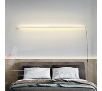 RVHAOODI Wall Lamps Lights LED Indoor with Remote Control Dimmable with in Cord Modern Long Aluminium for Bedroom Living Room Stairs (Gold 100cm)