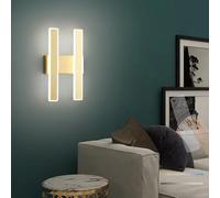 RVHAOODI Wall Lamps Lights LED Modern with Remote Control Dimming Indoor Decorative Aluminium Acrylic for Living Room Bedroom (Black 46cm)