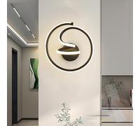 RVHAOODI Wall Lamps Lights Modern LED Dimmable Indoor with Remote Control Aluminium Silicone Linear Spiral Design for Living Room Bedroom (Gold)