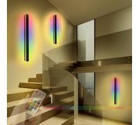 RVHAOODI Wall Lamps Lights Nordic Strip French Modern Postmodern Nordic for Bedroom Living Room Study Room Dining Room Stairs Porch Hall Restaurant Indoor Lighting(A)
