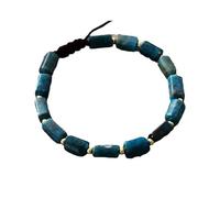 RVHAOODI WO, braccialetto giada a corda regolabile in perline blu naturale, gioielli per le prese di gemella per WO