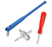 RVIFY Cassette pignoni e Ruote libere per Bicicletta ruo Estrattore per valvole Pneumatici per Auto e Moto, Pratico Set di Strumenti di Riparazione in Metallo