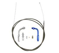 RVIFY Kit riparazione per cavo acceleratore, freno e frizione per moto da 190 cm, adatto per CBR125, CRF230, KLX EXC, adatto per moto da cross NINJA ATV.(Black Blue)