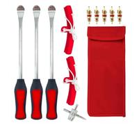 RVIFY Leve per Cambio Pneumatici per Moto e Biciclette, Set di Strumenti per la Riparazione, Leva a Cucchiaio per Pneumatici, Protezione per Cappucci valvola per Bici(12Pcs)