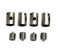 RVIFY pompa freno leva 4 pezzi di nippli per cavi senza saldatura da 5 mm, acceleratore adatto per moto, scooter, quad, tosaerba Freno Leve di Frizione Maniglia