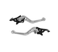 RVIFY pompa freno leva Leva del freno a doppio disco regolabile per modifica moto, accessorio per scooter. Freno Leve di Frizione Maniglia(Silver)