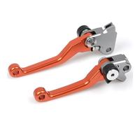 RVIFY pompa freno leva Leve freno frizione CNC Pivot adatte per Suzuki DRZ400S DRZ400SM DRZ400 2000-2017 DRZ 400 S Enduro Supermotard Dirt Bike Freno Leve di Frizione Maniglia(Orange)