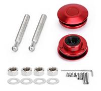 RVIFY Serratura Coperchio Motore Blocco di Blocco per co Kit di Clip di bloccaggio per perni del Cofano con Pulsante Universale, Chiusura Rapida per cofani Motore Auto VR-HP31BK(Red)