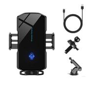 RVIFY Supporto Telefono Auto Supporto per Caricabatterie Wireless con Ventosa per Auto, sensore tattile per 11, 12, 13, 14 PRO Max, Supporto Magnetico per Telefono Porta Smartphone(Black with Sucker)