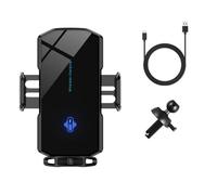 RVIFY Supporto Telefono Auto Supporto per Caricabatterie Wireless con Ventosa per Auto, sensore tattile per 11, 12, 13, 14 PRO Max, Supporto Magnetico per Telefono Porta Smartphone(Black Vents)