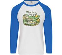 Rving Thru The Land RV Motorhome Camping Uomo L/S Baseball T-Shirt