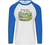 Rving Thru The Land RV Motorhome Camping Uomo L/S Baseball T-Shirt