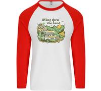Rving Thru The Land RV Motorhome Camping Uomo L/S Baseball T-Shirt