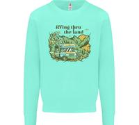 RVing Thru The Land RV Motorhome Camping Uomo Sweatshirt Jumper