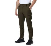Rvinroo Pantaloni da lavoro, da uomo, da trekking, da uomo, ad asciugatura rapida, impermeabili, con elastico in vita, per il tempo libero, caffè, XXL