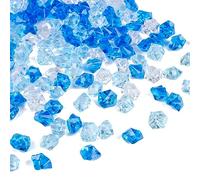 RVLZKCPG 300 Pezzi Pietre Colorate, Blu Mix Colore Pietre Decorative, Sassolini Decorativi per Vasi, Pietre per Acquario, Fai da Te