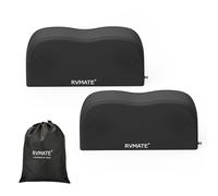 RVMATE Copricerchi per camper, doppio asse (2 pezzi) per pneumatici di diametro da 68,6 a 76,2 cm, impermeabili, anti-UV, in tessuto Oxford 420D, colore nero, accessori per camper, camion, rimorchi