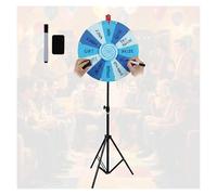 RVOWTAGLa Ruota della Fortuna Pavimento 60 cm Altezza Regolabile 100-200 cm, Gioco La Ruota della Fortuna su Tavolo o Supporto per Giochi di Parole, Carnevale E Festa,Blue