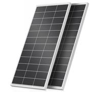 Rvpozwer Moduli solari monocristallini da 400 W, modulo PV per batterie da 12 V, modulo solare tipo N, 2 x 200 Watt, pannello solare per camper, supporti per tetto, barca