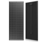 Rvpozwer Pannello solare monocristallino da 130 W, con tecnologia 18 BB, efficienza 24,2%, impermeabile, IP68, pannello solare per camper, tetto, giardino, barca, campeggio con connettore MC4