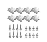 Rvpozwer Supporto per modulo solare a Z con dadi/viti, in alluminio, per camper, barca, supporto a Z per montaggio a tetto a parete e altri tetti fuoristrada (8 pezzi)