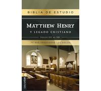 RVR, Biblia de estudio Matthew Henry y legado cristiano, Interior a dos colores, Comfort Print