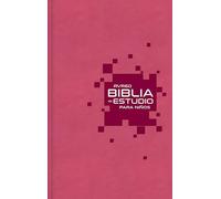 RVR60 Study Bible for Kids, Leathersoft, Pink: La Biblia para niños más completa