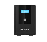RVT SECURITY Gruppo Di Continuità joy-U3000VA UPS 3000VA Nero | Line Interactive, LCD 4 prese Schuko, Display Grande E Luminoso, 39 x 15 x 20 cm, 15KG