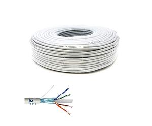 RVT SECURITY MATASSA 50 MT METRI CAVO DI RETE FTP CAT 6 LAN ETHERNET M BOBINA INTERNET ADSL PLUG MODEM ROUTER ACCESS POINT REAPETER