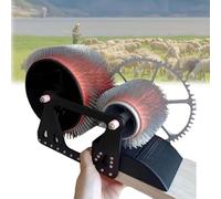 RVUEM Cardatrice per Lana, Cardatrice Manuale A Tamburo per Feltro di Lana per Il Fai da Te, Miscelazione Rapida dei Colori, per Cardare Fibre Lana E Realizzare Progetti in Feltro,Nero