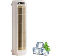 RVUEM Condizionatore Portatile Ventola Raffreddamento Silenziosa con 3 velocità E Touch Screen LED Raffrescamento Naturale Ricarica USB A Basso Consumo Energetico per Camera Letto Ufficio Casa,Beige