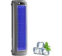 RVUEM Condizionatore Portatile Ventola Raffreddamento Silenziosa con 3 velocità E Touch Screen LED Raffrescamento Naturale Ricarica USB A Basso Consumo Energetico per Camera Letto Ufficio Casa,Grigio