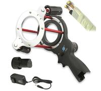 RVUEM Macchina Avvolgibenda Elettrica Portatile, Avvolgitubo Compatto 12V/27W per Tubi Climatizzazione, Riduce i Tempi di Installazione del 50% con Operazione Senza Grovigli