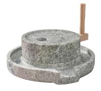 RVUEM Macinatore A Pietra, Macinatore A Mano per Cereali, Mulino A Pietra per Grano, Riso, Polverizzatore per Semi Fagioli, Spezie Ed Erbe Aromatiche, Macinatore A Umido E A Secco,Millstone,L
