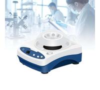 RVUEM Mini Centrifuga da Laboratorio, Separatore di Siero Micro Ad Alta velocità, Rotore Angolare 8x0,2/0,5/1,5/2,0 Ml, 8x4x0,2 Ml Provette per PCR, per Provette per Centrifuga,Blu,HL 4K