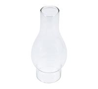 RVUEM Oil Lamp Globes Replacement Glass: Clear Glass Kerosene Lamp Shade Antique Chimney Lamp Shades Glass Cover Replacement for Lighting 16. 5x5cm