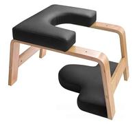 RVUEM Panca ad Inversione per Yoga Multifunzionale, Sgabello per Headstand Yoga, Carico Massimo 200 kg, Imbottitura in Pelle PU, per Principianti, Praticanti di Yoga Esperti e Ginnasti,Nero