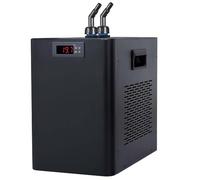 RVUEM Refrigeratore d'Acqua Industriale, Refrigeratore per Acquari, Sistema di Raffreddamento Ad Aria per Acquari, per Uso Domestico, Mercato Ittico, Allevamento di Gamberi Corallini,Nero,160L