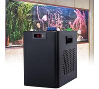 RVUEM Refrigeratore per Acquari da 160 L/300 L/500 L, Refrigeratore d'Acqua Silenzioso, per La Coltivazione di Meduse E Piante Acquatiche in Vasche di Ghiaccio,Nero,500L
