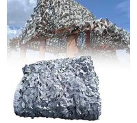 RVUEM Rete Mimetica Grigia, Tenda da Sole per Terrazza, Rete Frangivista per Esterni, Telone Militare, per Campeggio, Caccia, Tiro, Decorazioni per Feste A Tema,Grigio,2x5m