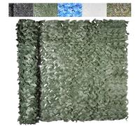 RVUEM Rete Mimetica Leggera per La Caccia, Rete Nascosta, per Il Tiro A Segno, Decorazione per Feste A Tema Militare, Telo Copriauto, Tenda da Terra, Parasole,Verde,4x6m